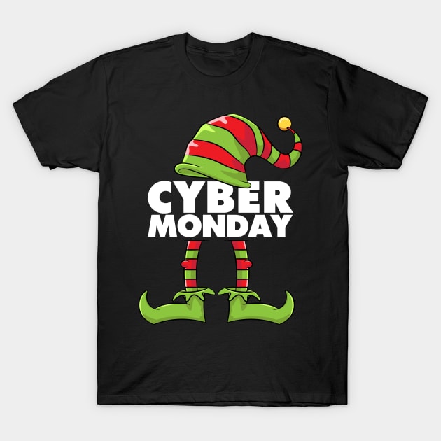 Cyber Monday Elf Squad Funny Shopping Shirt Women Men T-Shirt by teeleoshirts